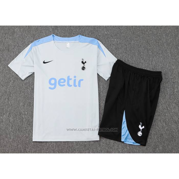 Chandal del Tottenham Hotspur Manga Corta 2024-2025 Gris - Pantalon Corto